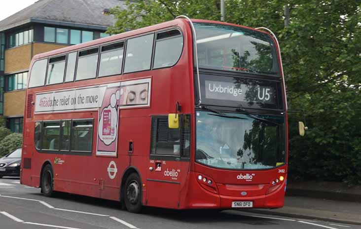 Abellio Alexander Dennis Enviro400H 2402